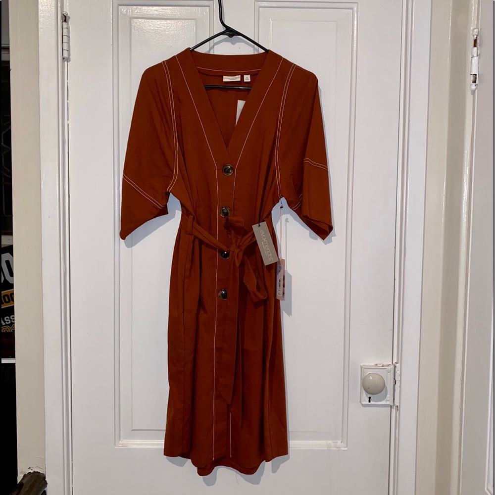 Fall linen dress